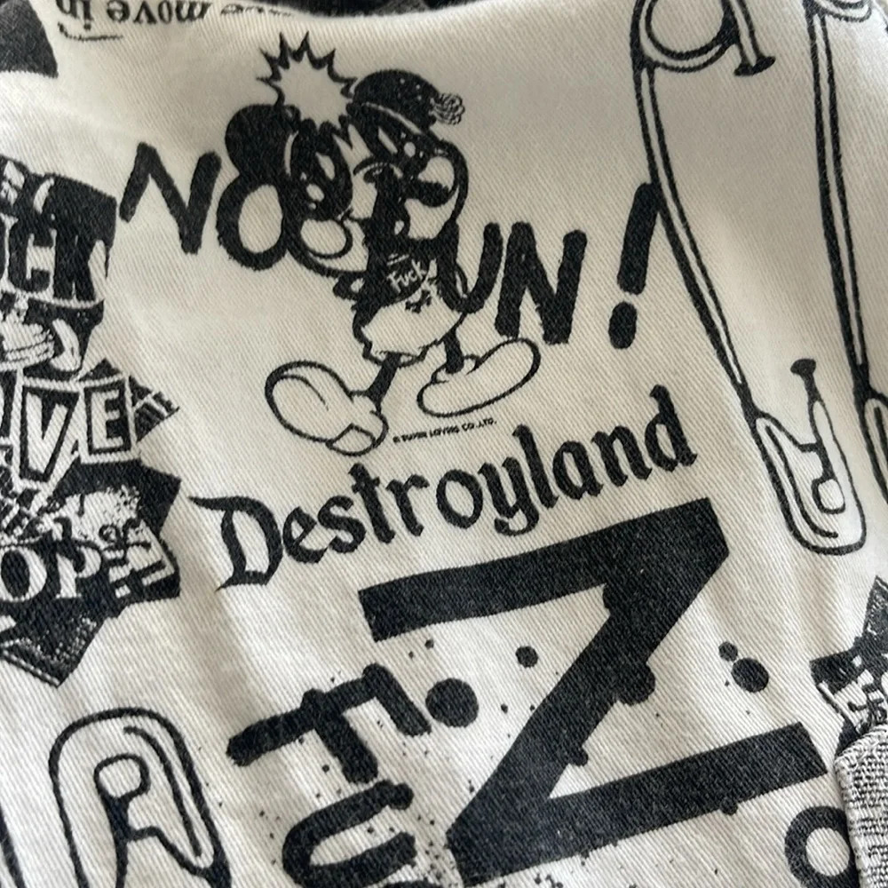 Vintage Super Lovers drop crotch 30 newspaper gothic pop punk rock streetwear - Picture 9 of 17